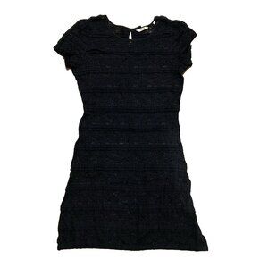 chinese dress ladies Girls' Fitted Black Dress with Mesh and Lurex Fabric by Gulliver